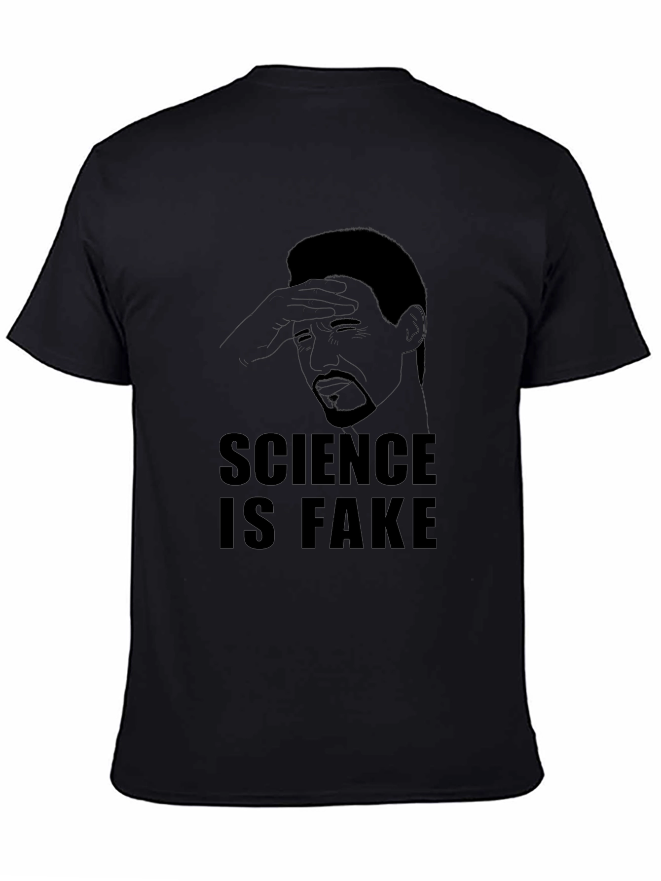 Science is Fake Graphic Tee - Mens Black T-Shirt