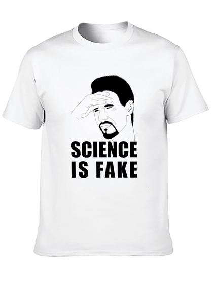Science is Fake Graphic Tee - Mens Black T-Shirt