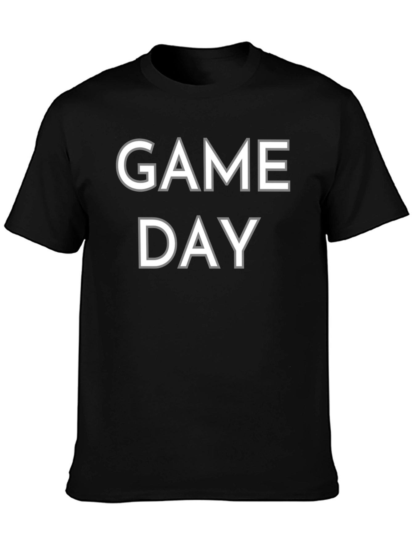 Game Day T-Shirt - Black Cotton Tee