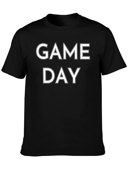 Game Day T-Shirt - Black Cotton Tee