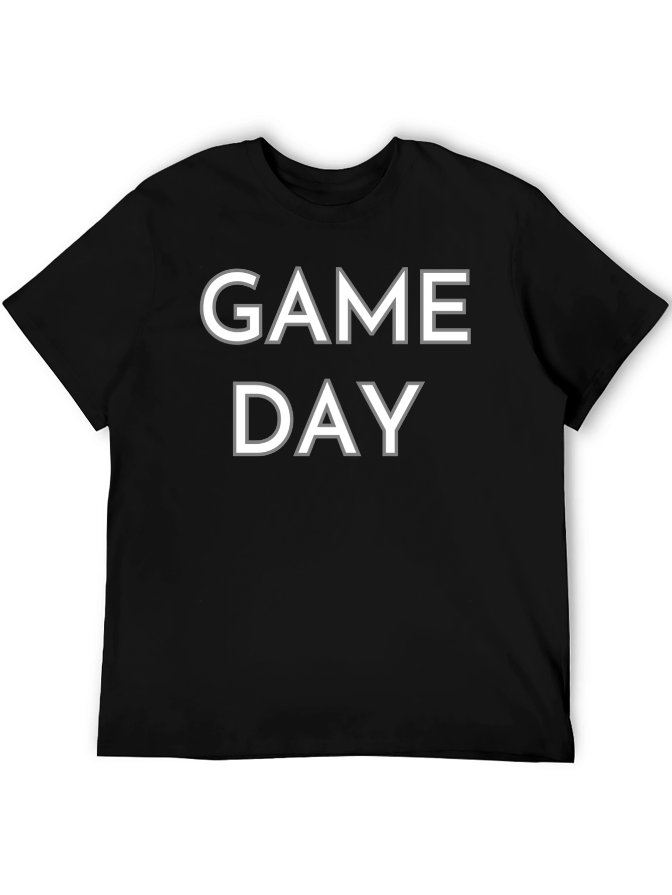 Game Day T-Shirt - Black Cotton Tee