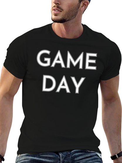 Game Day T-Shirt - Black Cotton Tee