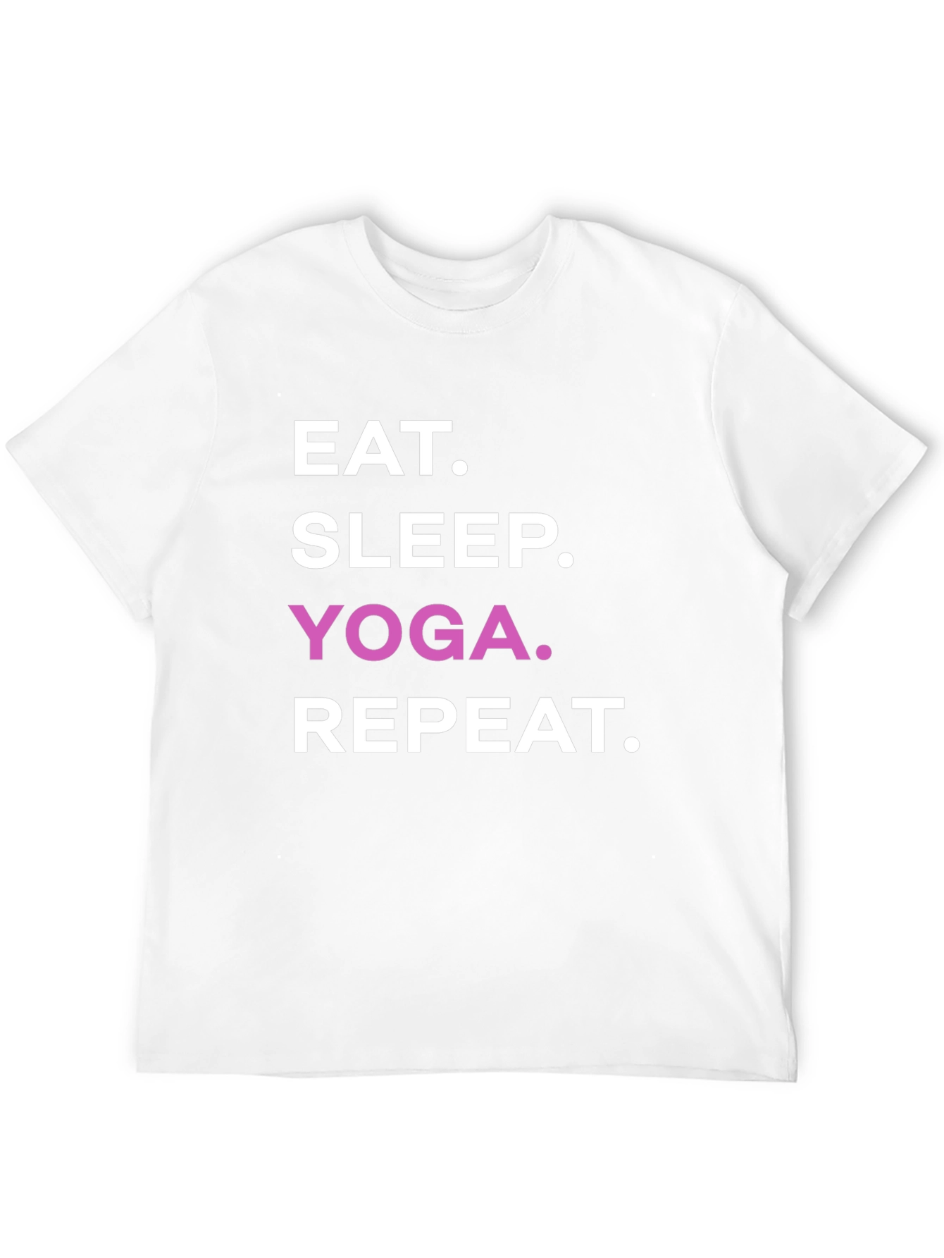 Eat Sleep Yoga Repeat Black T-Shirt