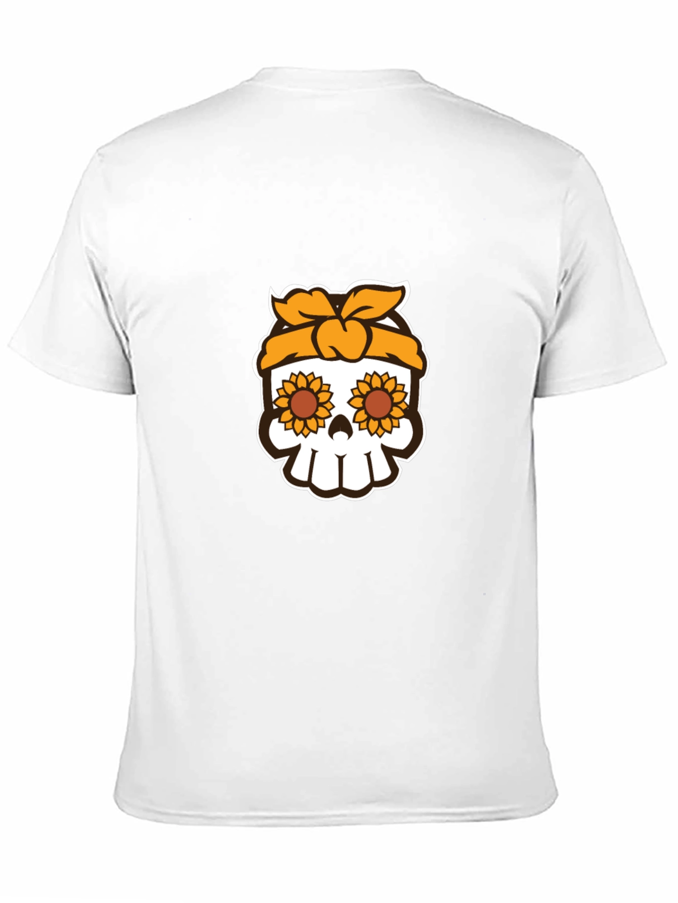 Sunflower Skull Graphic Tee - Stylish Unisex T-Shirt