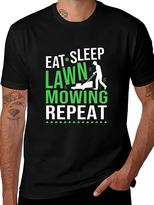 Eat Sleep Lawn Mowing Repeat T-Shirt