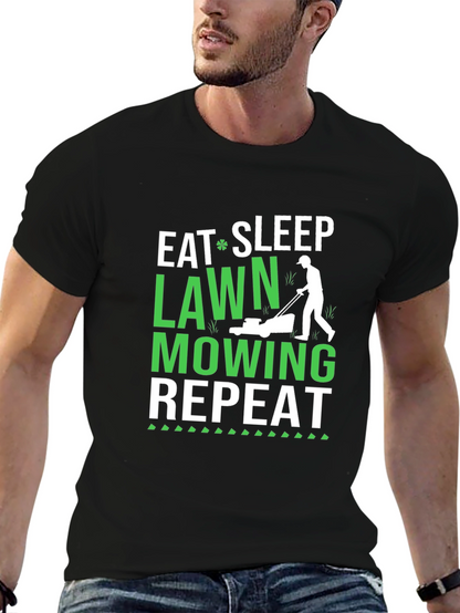 Eat Sleep Lawn Mowing Repeat T-Shirt