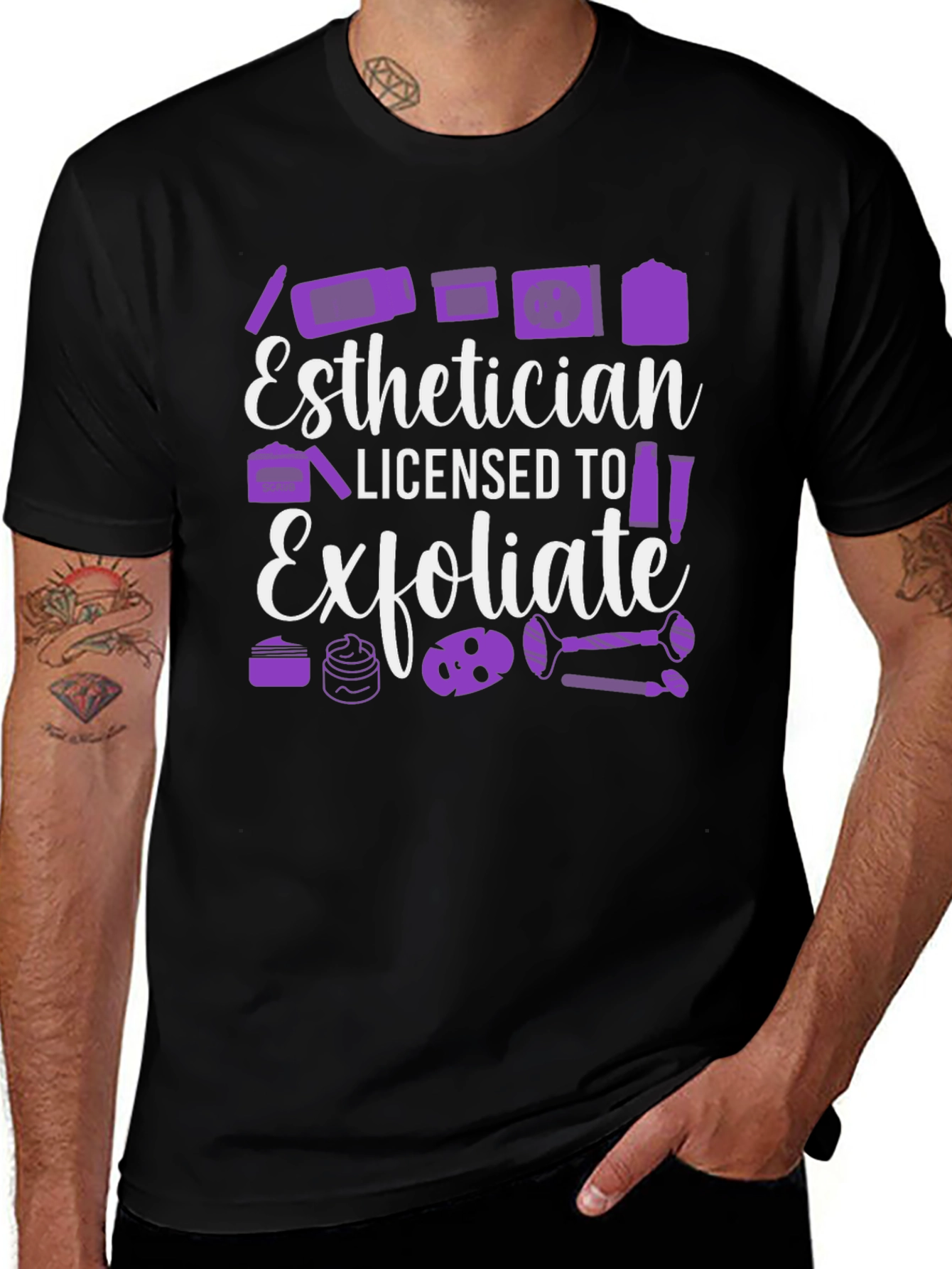 Esthetician Licensed to Exfoliate T-Shirt