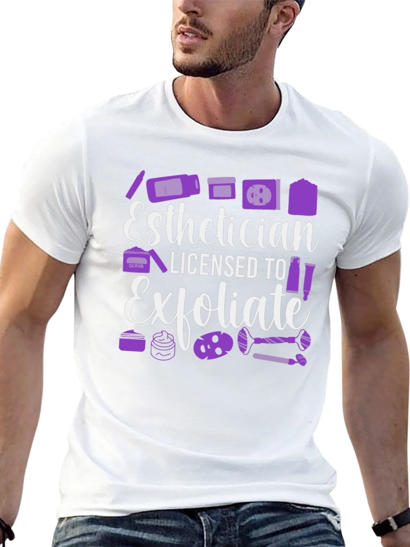 Esthetician Licensed to Exfoliate T-Shirt