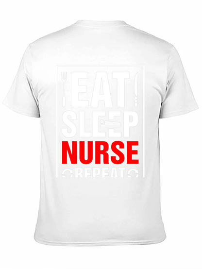 Eat Sleep Nurse Repeat Black T-Shirt
