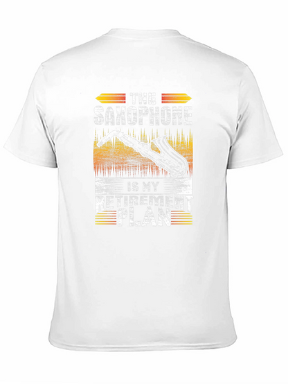 Saxophone Retirement Plan Graphic T-Shirt - Music Lover Tee
