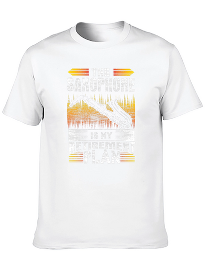Saxophone Retirement Plan Graphic T-Shirt - Music Lover Tee