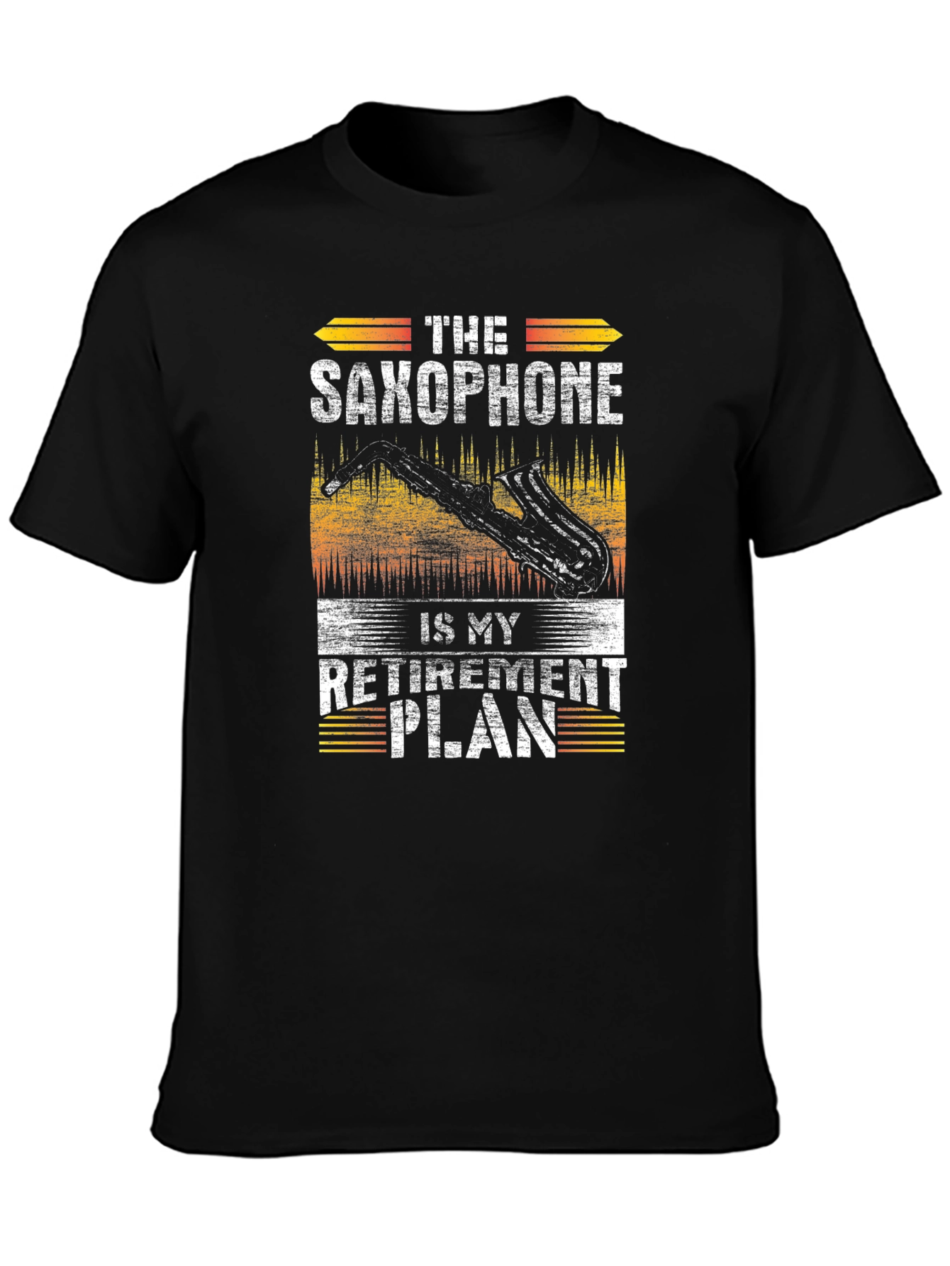 Saxophone Retirement Plan Graphic T-Shirt - Music Lover Tee