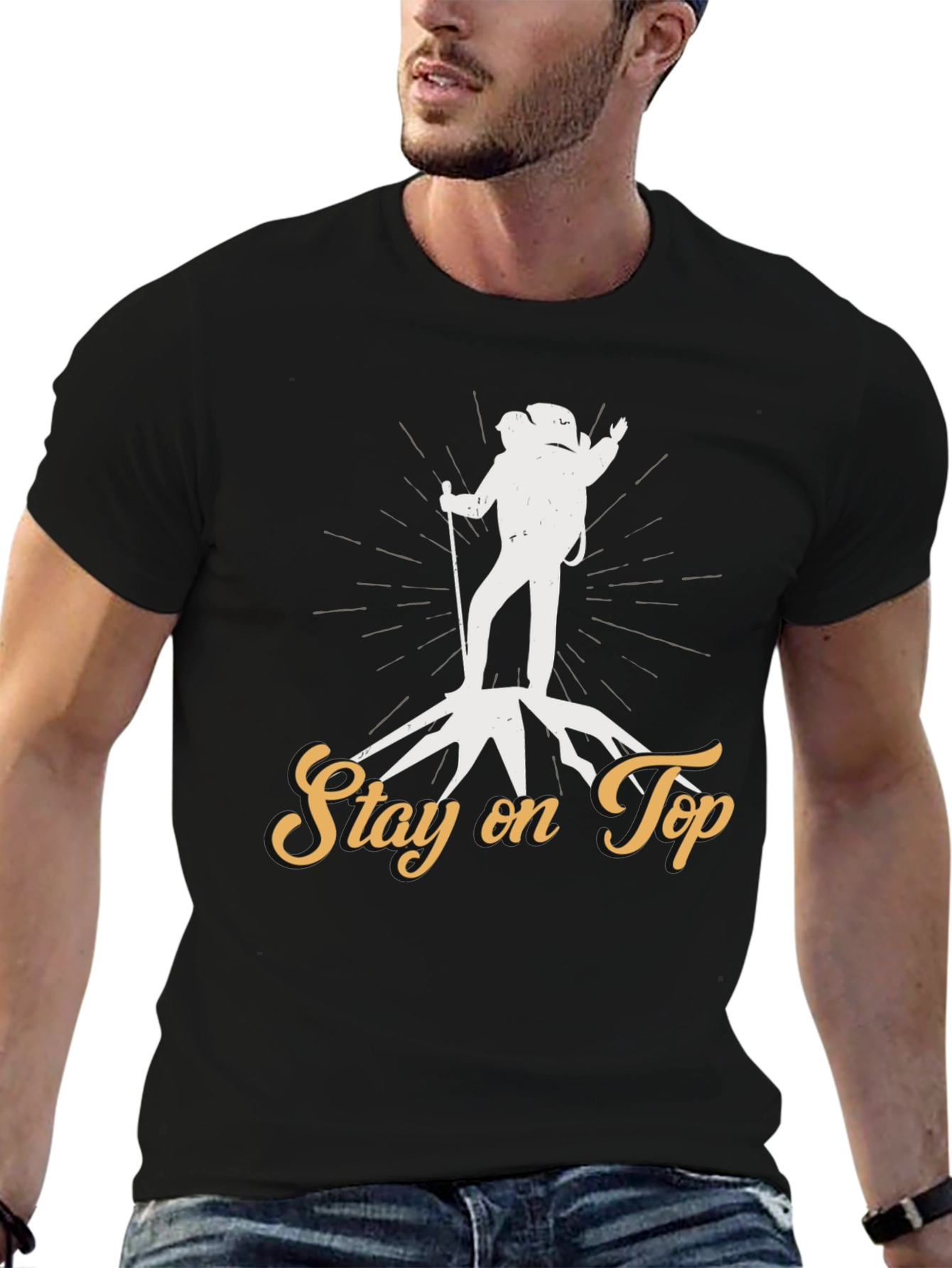 Stay on Top Hiking Graphic Tee