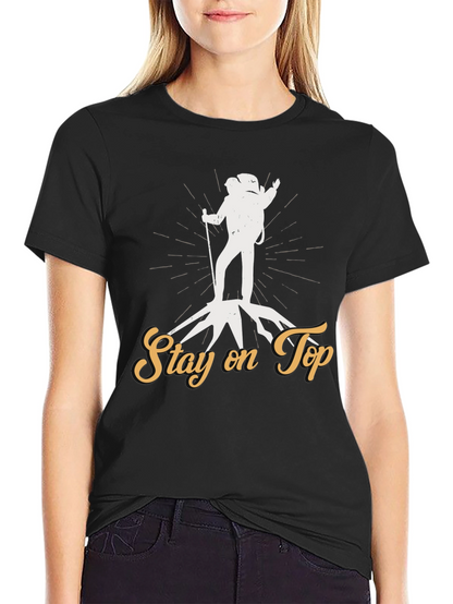Stay on Top Hiking Graphic Tee