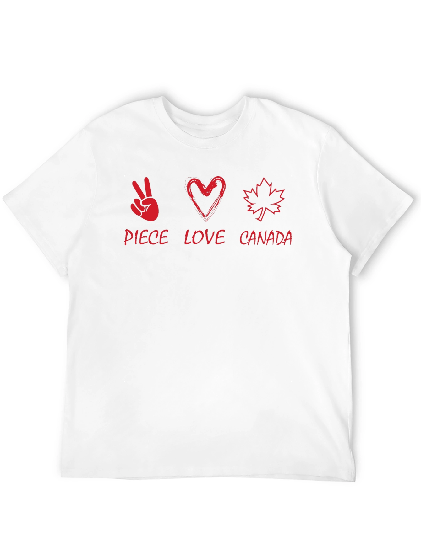 Peace Love Canada T-Shirt - Soft Cotton Tee