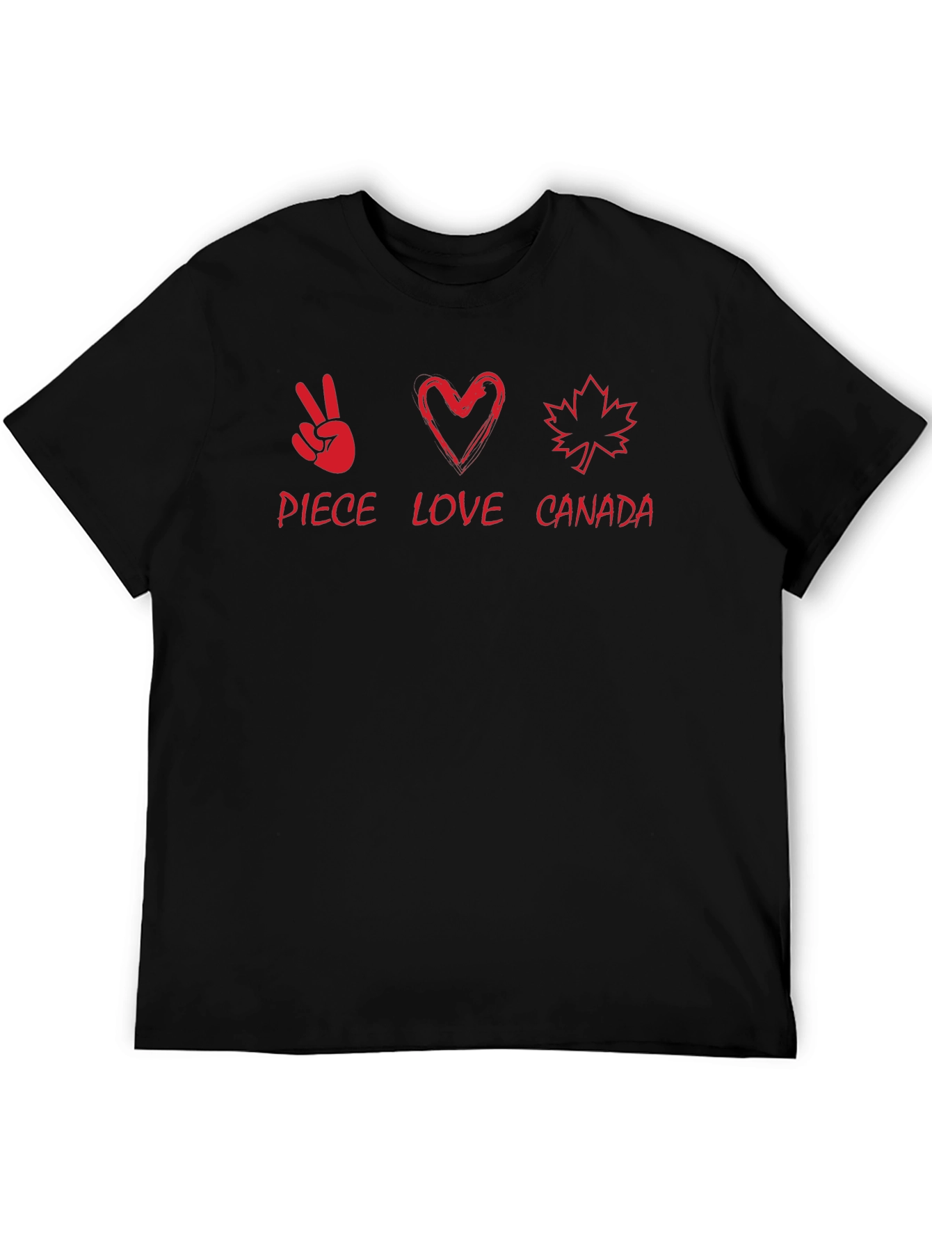 Peace Love Canada T-Shirt - Soft Cotton Tee