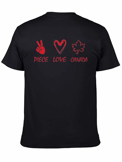 Peace Love Canada T-Shirt - Soft Cotton Tee