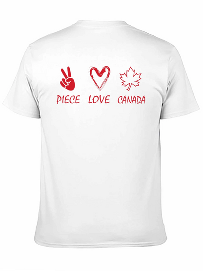 Peace Love Canada T-Shirt - Soft Cotton Tee