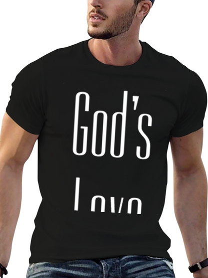 Gods Love Black Graphic Tee
