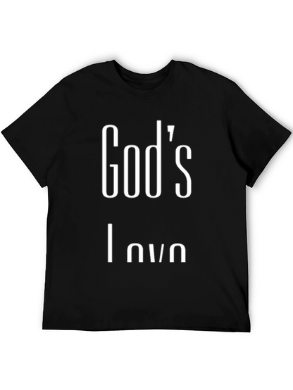 Gods Love Black Graphic Tee