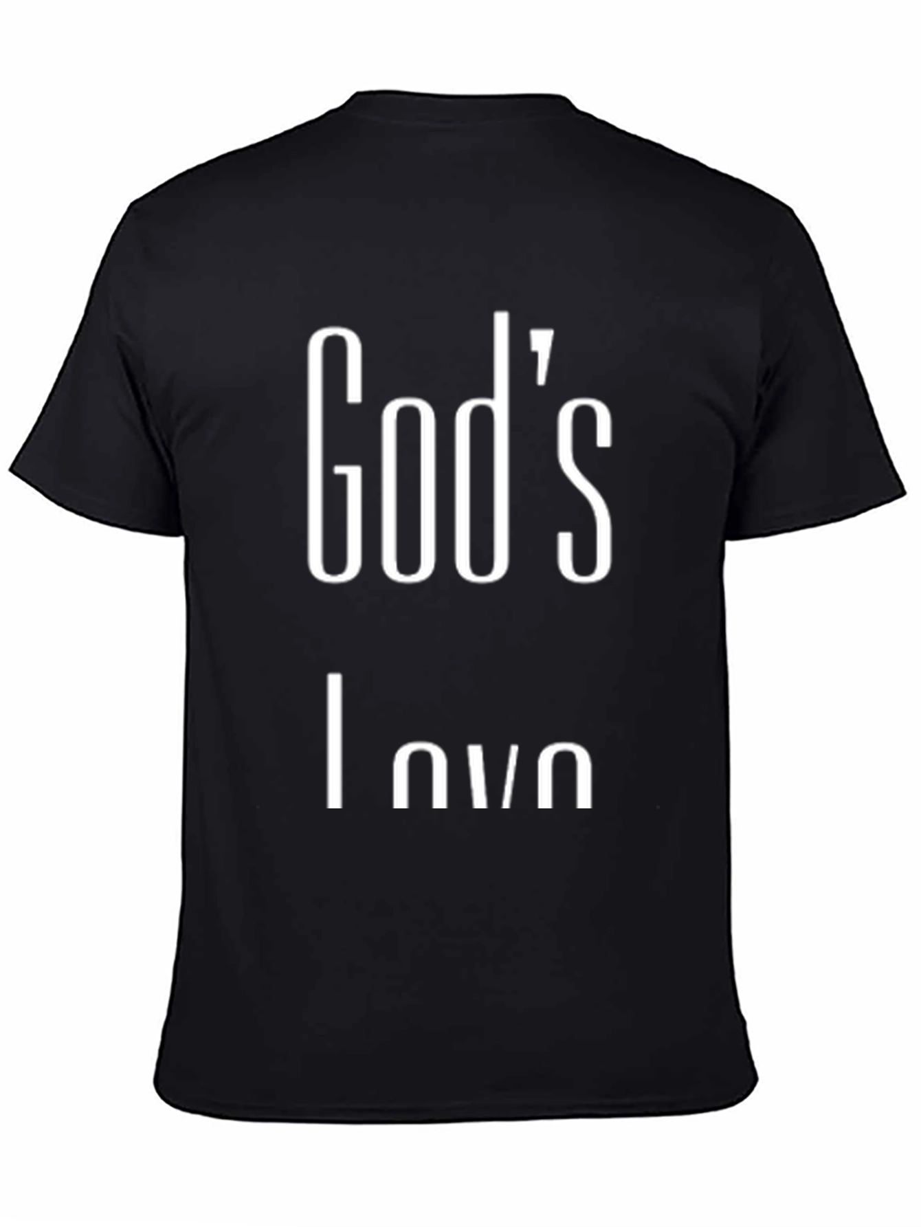 Gods Love Black Graphic Tee