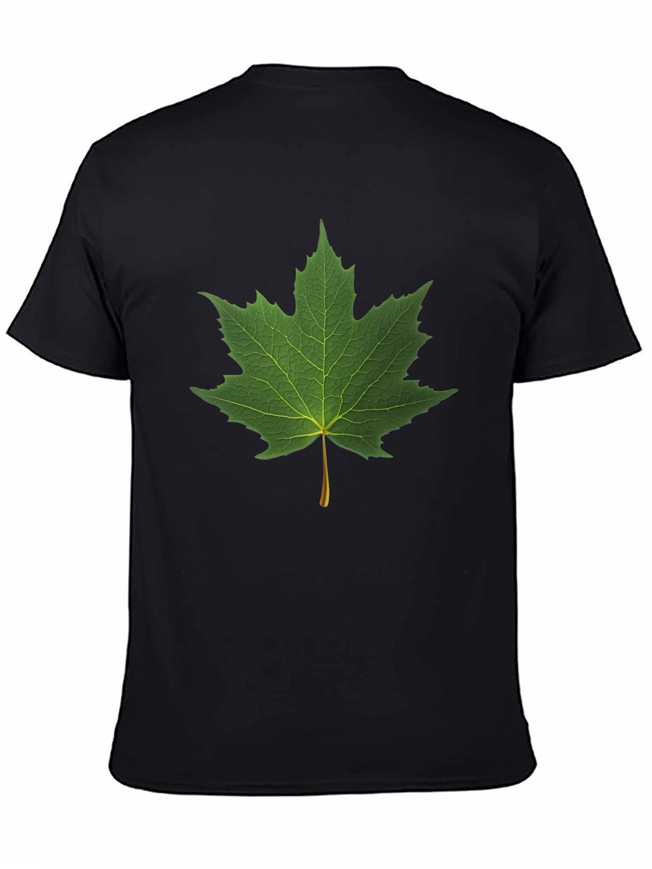Maple Leaf Graphic Black T-Shirt