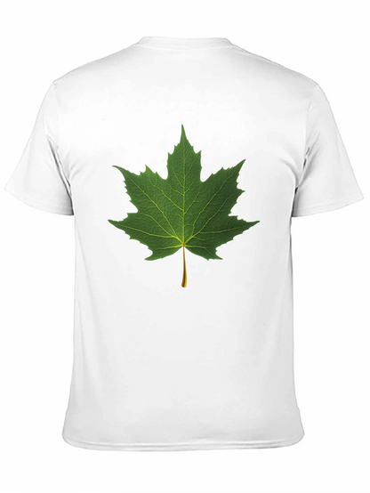 Maple Leaf Graphic Black T-Shirt