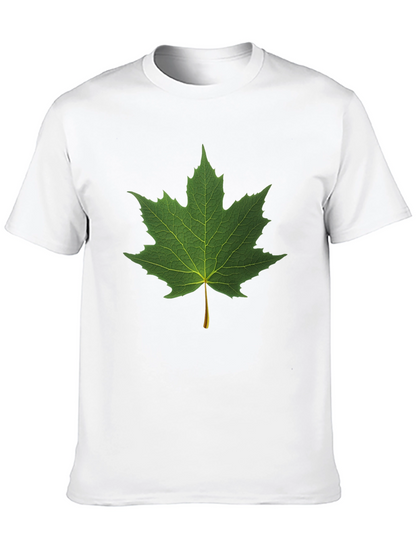 Maple Leaf Graphic Black T-Shirt