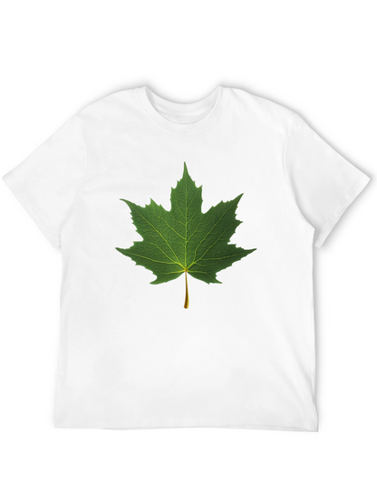 Maple Leaf Graphic Black T-Shirt