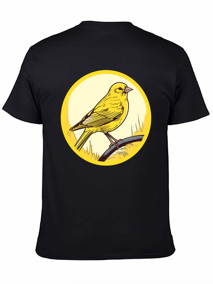 Canary Bird Graphic T-Shirt - Black