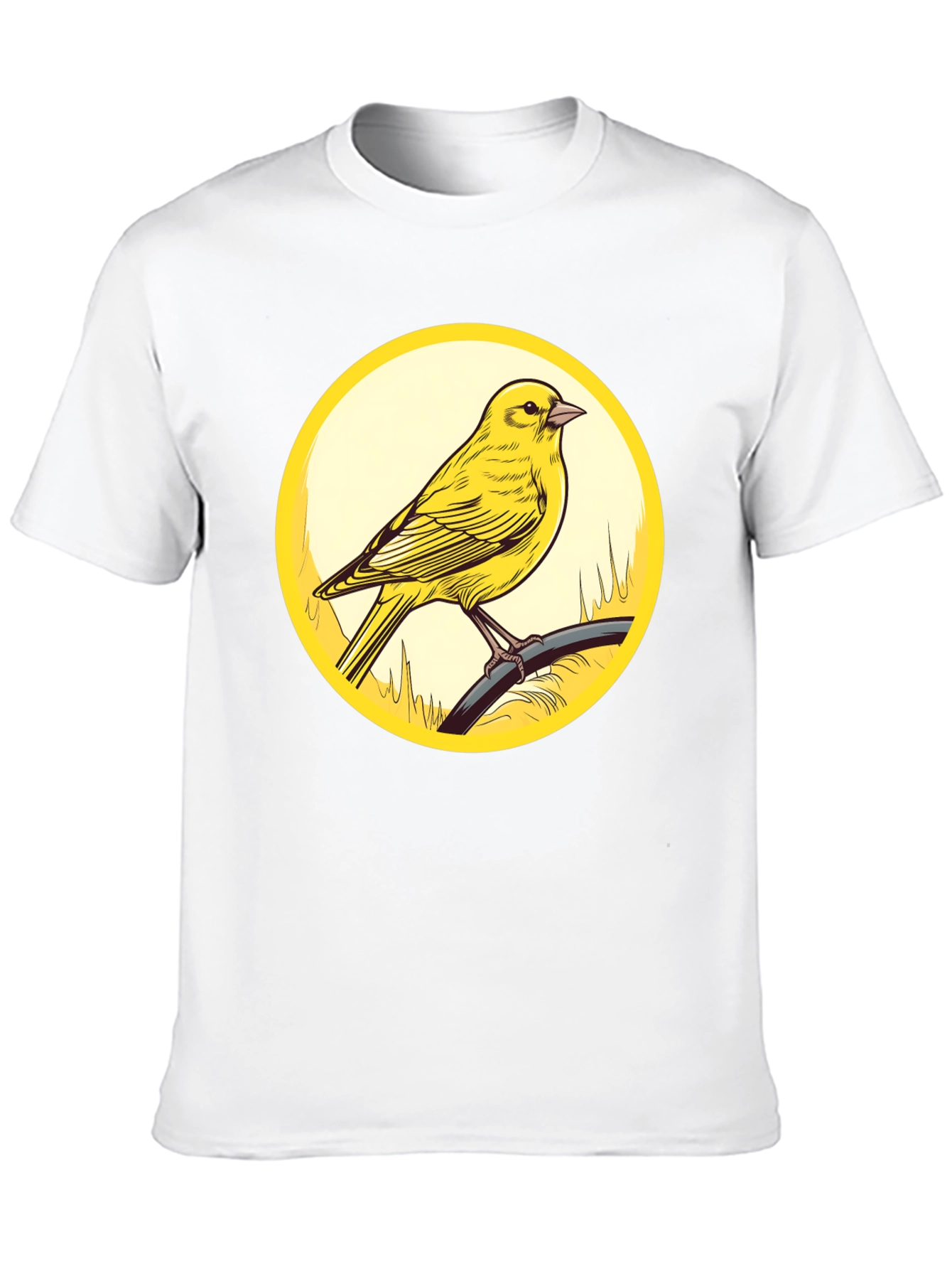 Canary Bird Graphic T-Shirt - Black