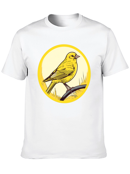 Canary Bird Graphic T-Shirt - Black