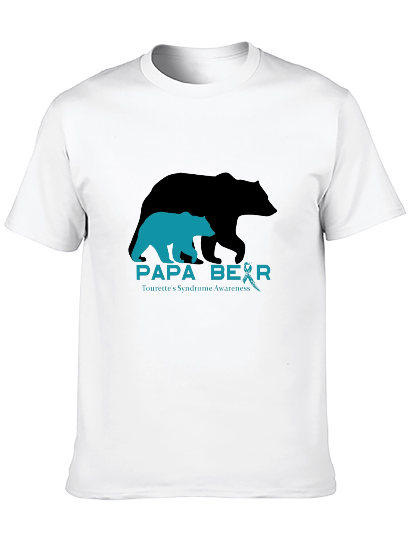 Papa Bear Tourettes Syndrome Awareness T-Shirt