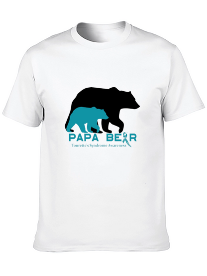 Papa Bear Tourettes Syndrome Awareness T-Shirt