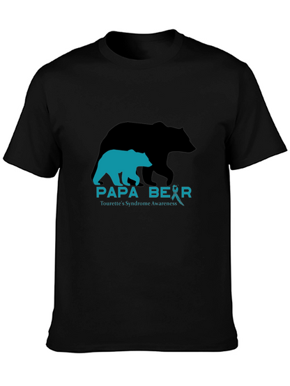 Papa Bear Tourettes Syndrome Awareness T-Shirt