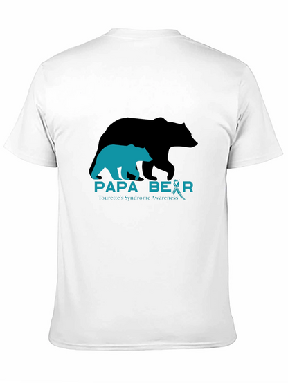 Papa Bear Tourettes Syndrome Awareness T-Shirt