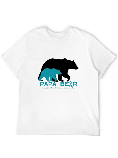 Papa Bear Tourettes Syndrome Awareness T-Shirt