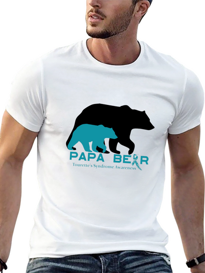 Papa Bear Tourettes Syndrome Awareness T-Shirt