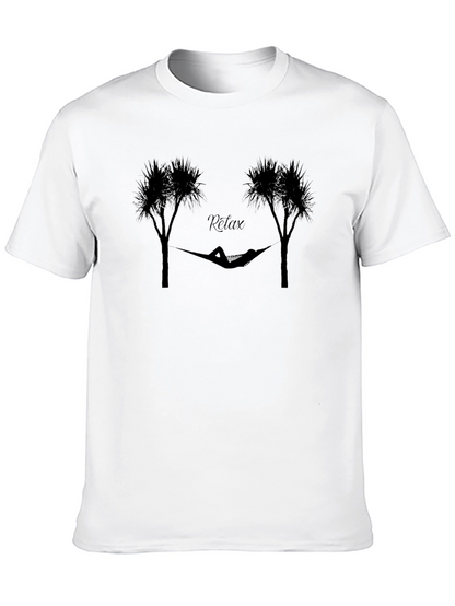 Relaxing Hammock Graphic Tee - Black