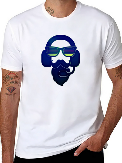 Retro Gamer Bearded Man T-Shirt