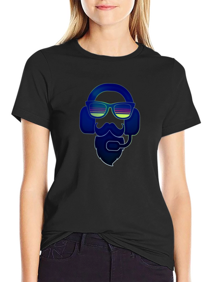 Retro Gamer Bearded Man T-Shirt
