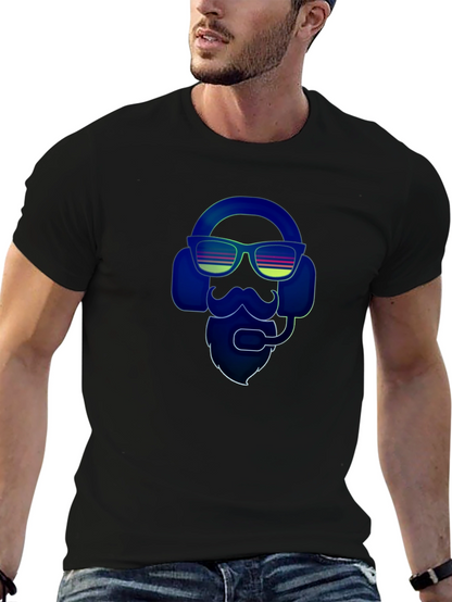 Retro Gamer Bearded Man T-Shirt