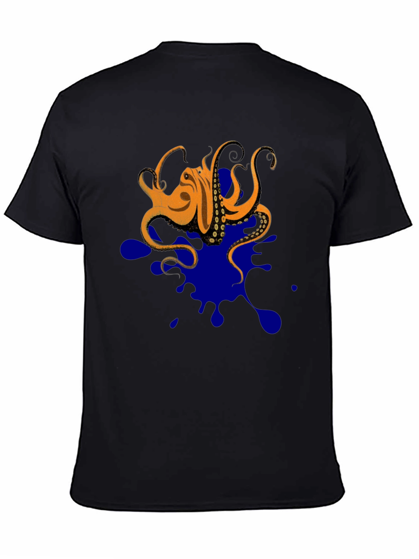 Octopus Ink Splatter T-Shirt - Unique Graphic Tee