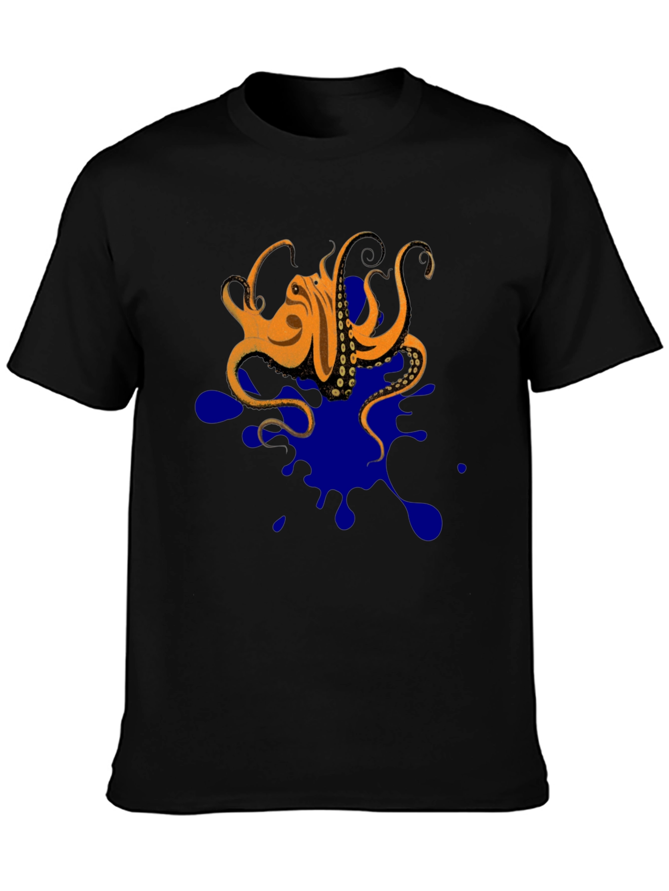 Octopus Ink Splatter T-Shirt - Unique Graphic Tee