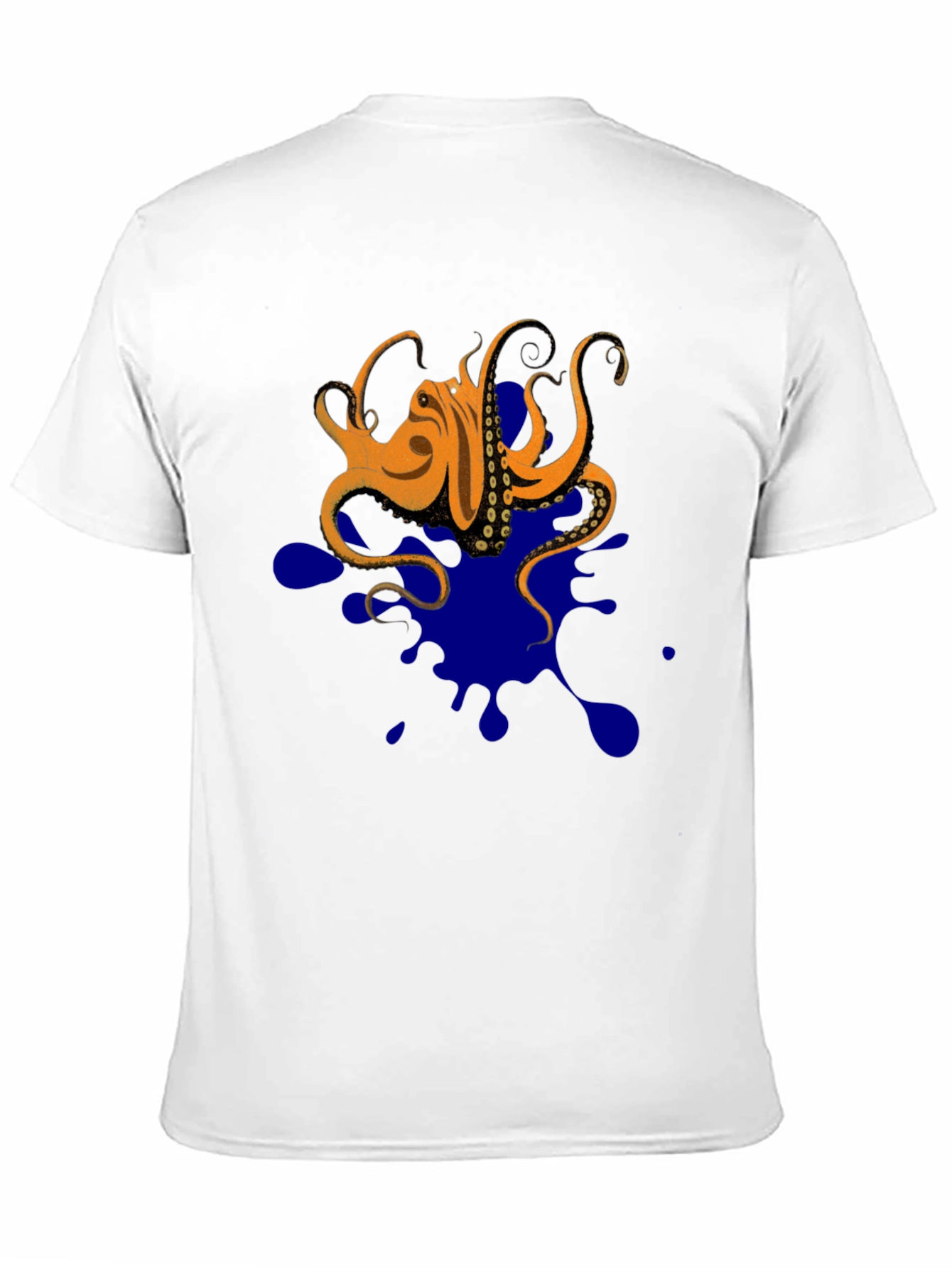Octopus Ink Splatter T-Shirt - Unique Graphic Tee