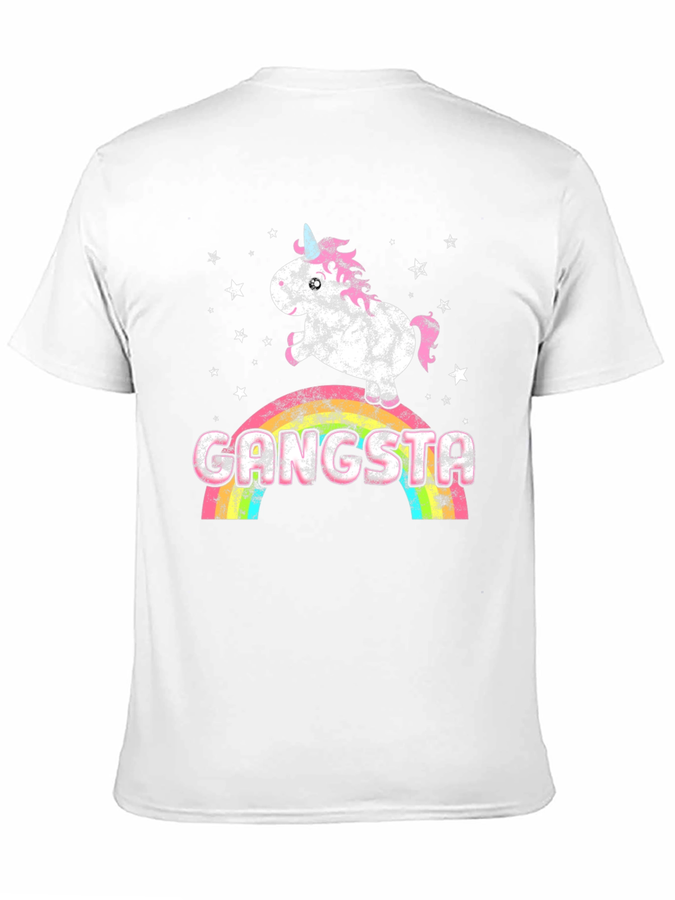 Gangsta Unicorn Rainbow Graphic Tee