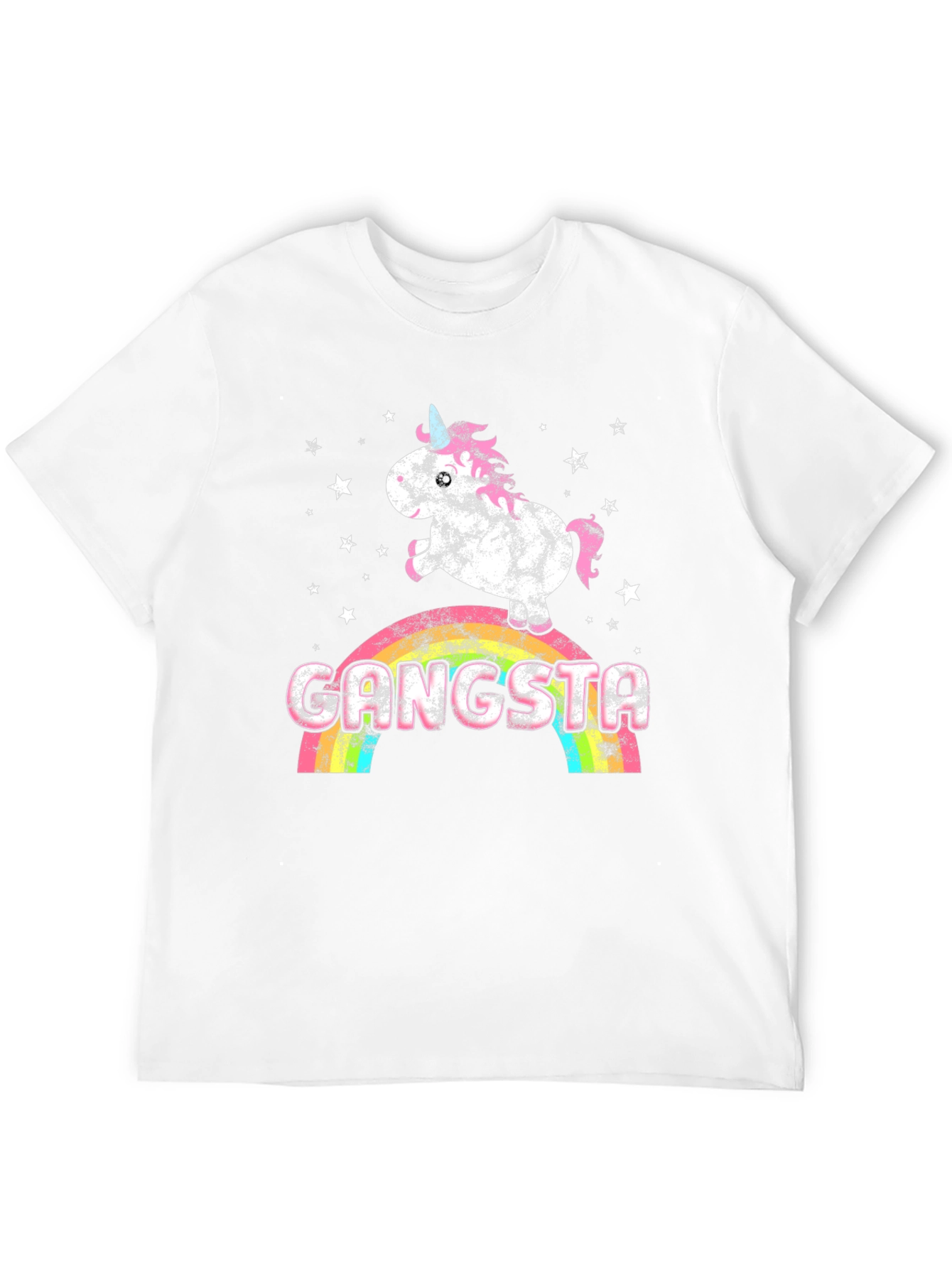Gangsta Unicorn Rainbow Graphic Tee