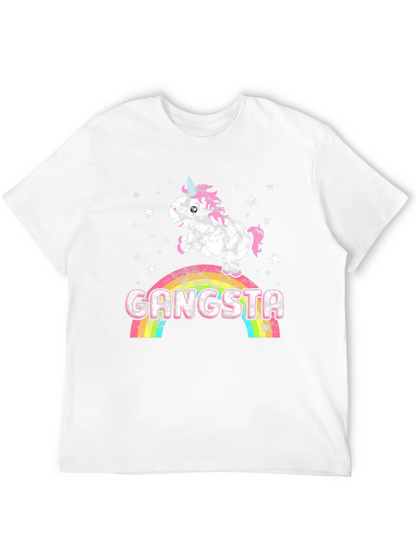 Gangsta Unicorn Rainbow Graphic Tee