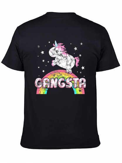 Gangsta Unicorn Rainbow Graphic Tee