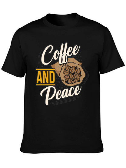 Coffee and Peace Graphic T-Shirt